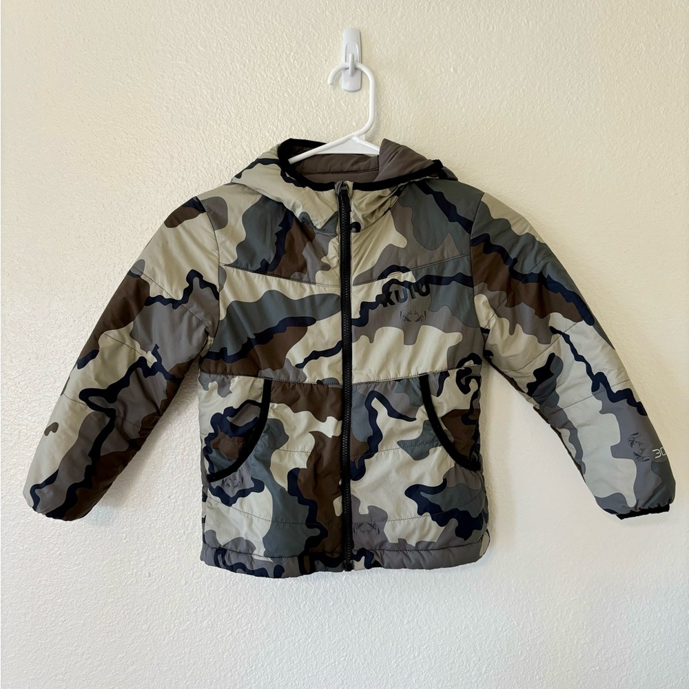 KUIU Versa 3DeFX+ Kids Camo Reversible Hooded Full Zip Jacket - Picture 1 of 10